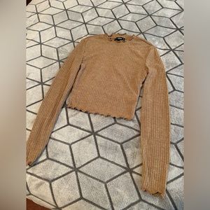 Shein cropped long sleeve shirt